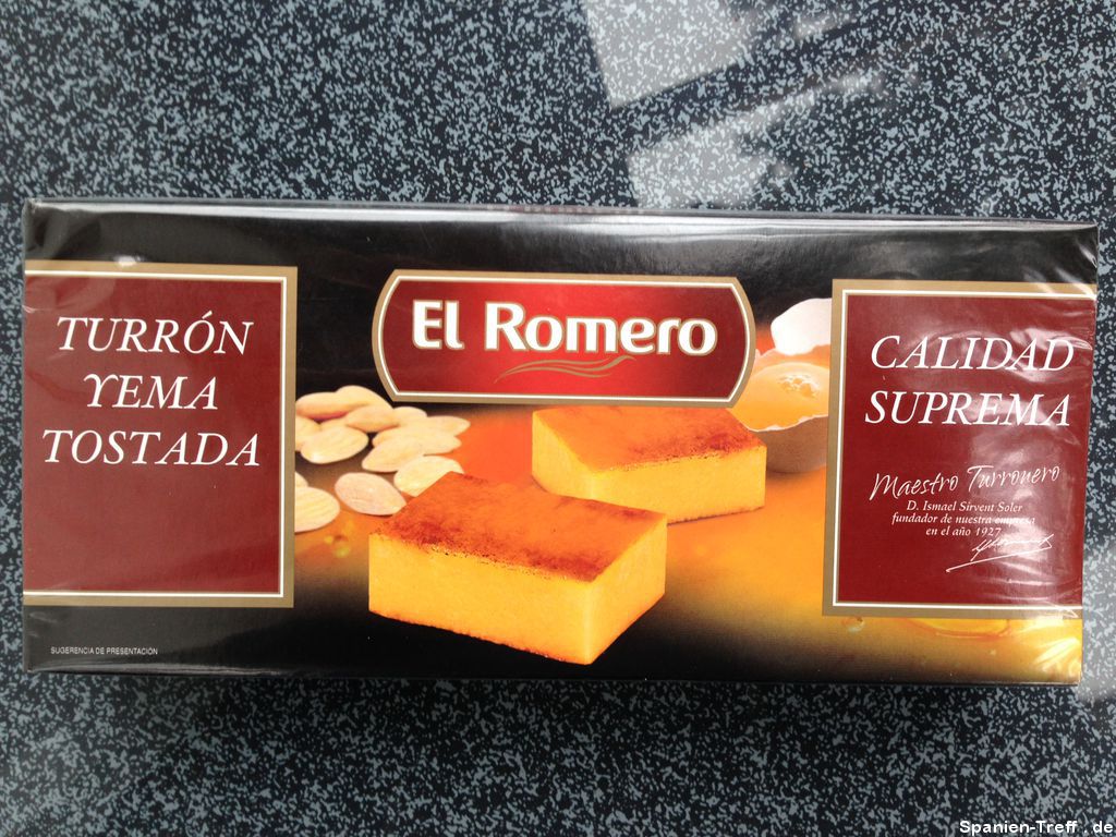 Turrón yema tostado - El Romero