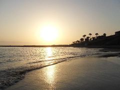 sunset on playa del duque