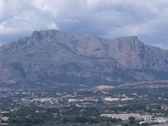 altea  das bergmassiv im hintergrund