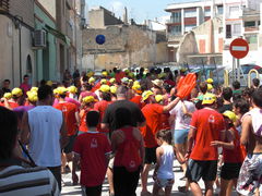 Peña auf dem Weg zur Eröffnung der Fiesta