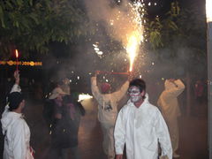 Correfoc - Die Feuerteufel bei der Arbeit