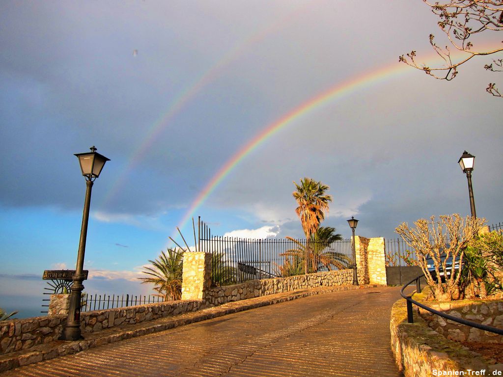 Doppelter Regenbogen bei Peñíscola