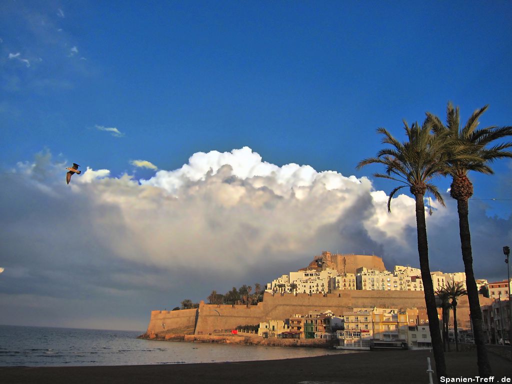 Wolken hinter Peñíscola