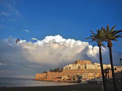 Wolken hinter Peñíscola