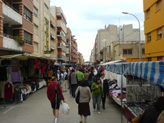 Straßenmarkt in Benicarló