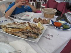 Los Abrigos - Restaurant El Picoteo Es gab immer frischen Fisch.