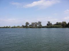 Ebro Fluss mit grünem Ufer