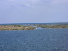 Boote am Mündungsufer des Ebro