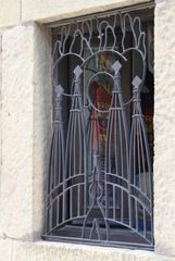 Fenstermotiv Sagrada Familia im Poblet Espanyol