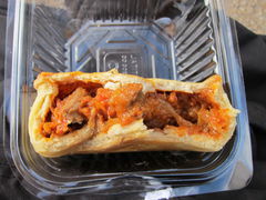 Angeknapperte Chorizo Pie (Kuchen) im Hide Park in London