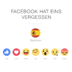 Facebook "Like"-Buttons mit Spanien