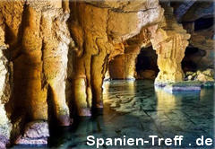 Salzwassergrotte in Spanien.