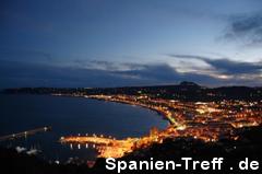 Nachtpanorama in Spanien